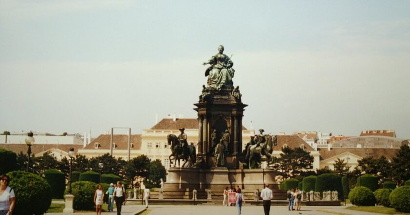 Which Austrian monument commemorates one of Europeโs most important military victories?